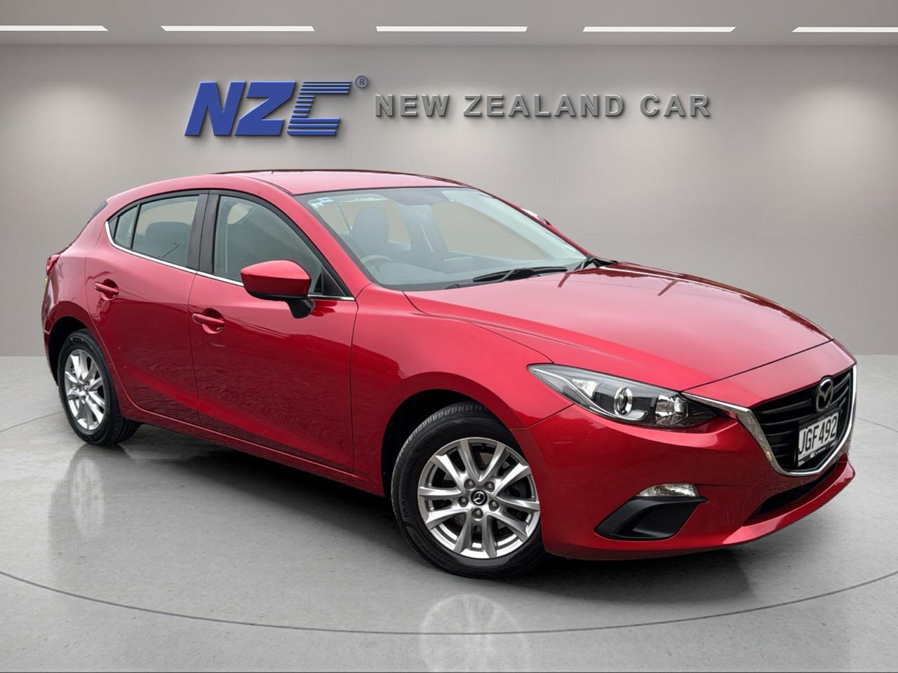2015 Mazda 3 NZ NEW + CRUISE CONTROL + REVERSE CAM + i-STOP